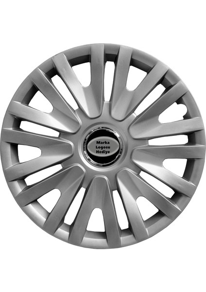 Opel Corsa C 13 Inç Jant Kapağı Amblemli Gri 4'lü Takım 122
