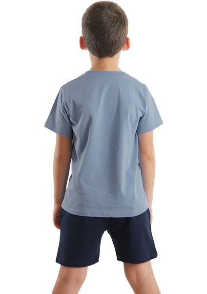 Kepçe Işte Erkek Çocuk T-Shirt Şort Takım