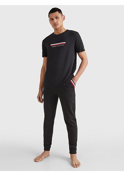 Tommy Hilfiger Erkek Dokuma Kumaş Kısa Kol Düz Model Bds T-Shirt UM0UM02348-BDS