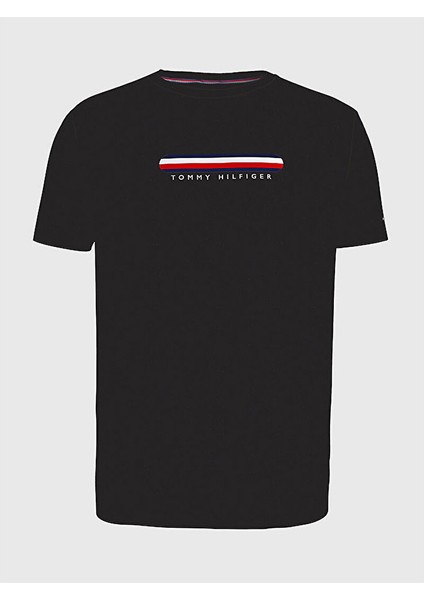 Tommy Hilfiger Erkek Dokuma Kumaş Kısa Kol Düz Model Bds T-Shirt UM0UM02348-BDS