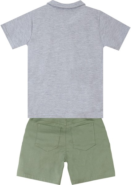 Kaplan Erkek Çocuk Polo Yaka T-Shirt Şort Takım fırsatları