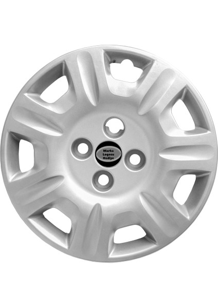Fiat Palio 14 Inç Jant Kapağı Amblemli Gri 1 Adet 145