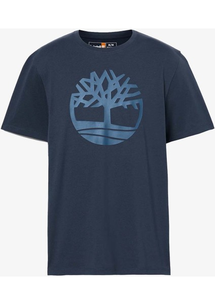 Tree Logo Short Sleeve Erkek Mavi T-Shirt TB0A2C2RZ021