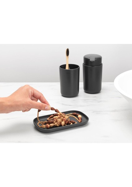 Evrekala Shop Sabunluk - Diş Fırçalık - Tepsi Banyo Seti 3 Parça New Series