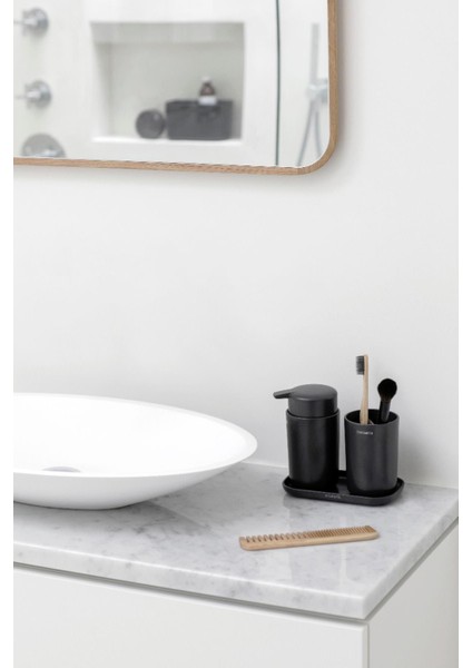 Evrekala Shop Sabunluk - Diş Fırçalık - Tepsi Banyo Seti 3 Parça New Series