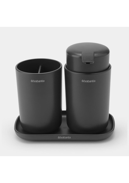 Evrekala Shop Sabunluk - Diş Fırçalık - Tepsi Banyo Seti 3 Parça New Series