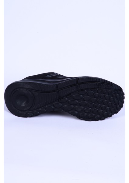 900509 Mokka Fileli Faylon Taban Şevron Detaylı Esnek Siyah Günlük Unisex Spor Ayakkabı fırsatları