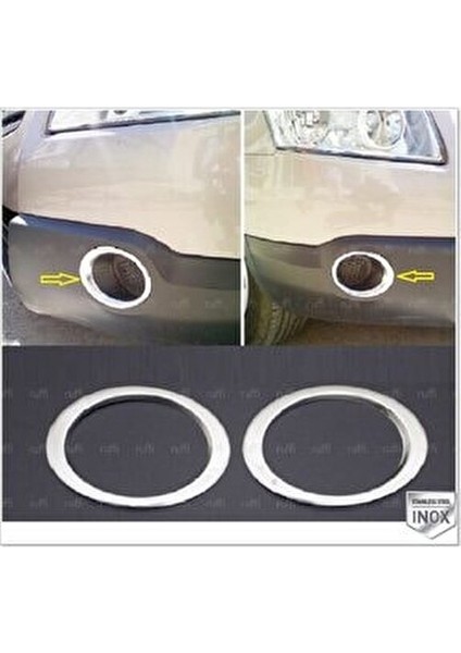 Ebal Oto Nissan Qashqai Krom Sis Farı Çerçevesi 2 Parça 2007-2010