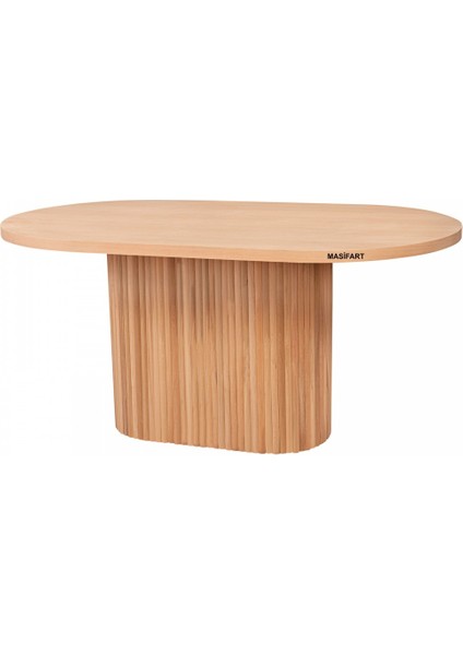 Chriztian Fitilli Masa Oval 160 Lık Cilasız Ham