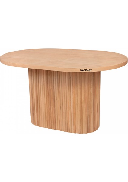 Bricius Fitilli Masa Oval 140 Lık Cilasız Ham