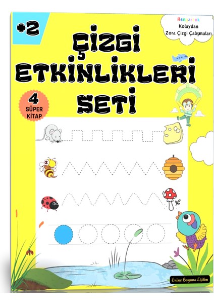 Okul Öncesi Çizgi Etkinlikleri Seti 4 Kitap