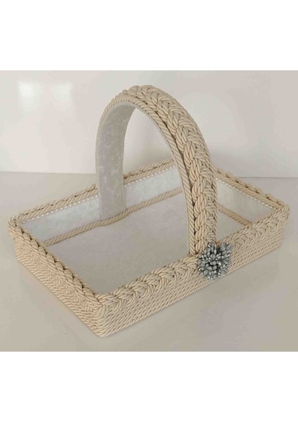 Örgü Saplı Sepet Organizer Hediyelik Bohçalık Çeyizlik modelleri