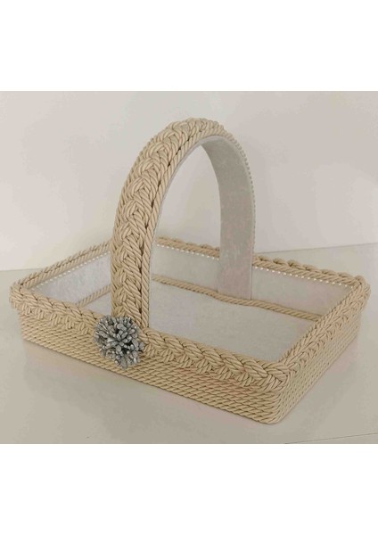 Örgü Saplı Sepet Organizer Hediyelik Bohçalık Çeyizlik fırsatları