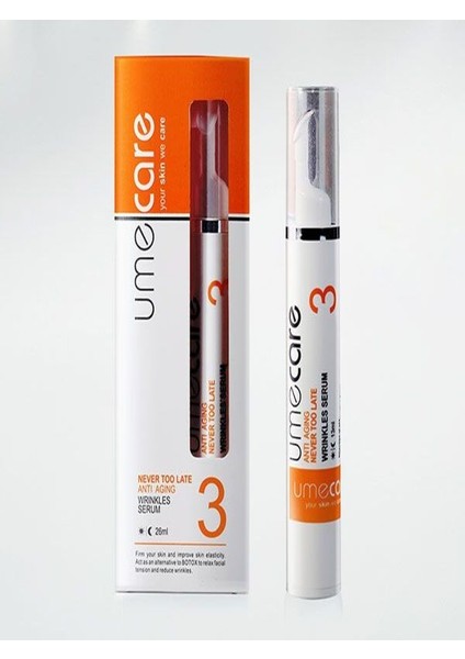 Umecare Yaşlanma Karşıtı Cilt Yenileyici Kırısıklık Serumu - No.3 13 ml x 2 Adet