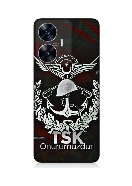 Realme C55 Uyumlu Tsk Onurumuzdur Desenli Silikon Kılıf