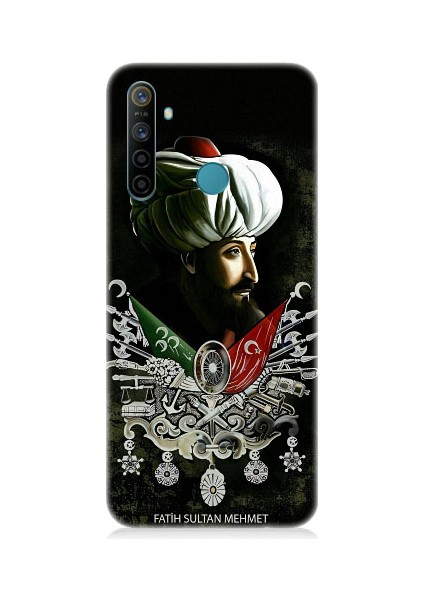 Realme 5i Uyumlu Fatih Sultan Mehmet Han Desenli Silikon Kılıf