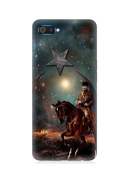 Realme C2 Uyumlu Mustafa Kemal Atatürk ve Mücadele Yılları Desenli Silikon Kılıf