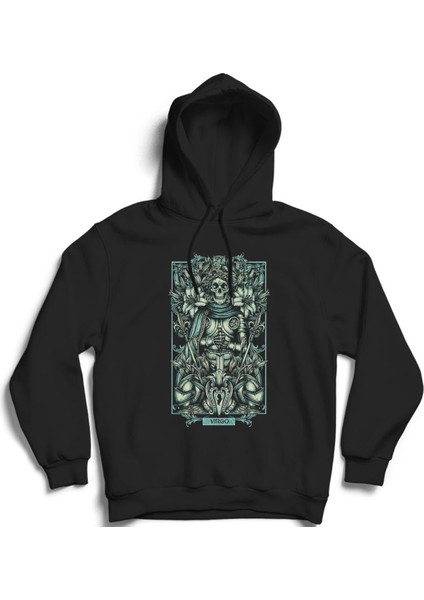 Başak Burcu, Virgo, Gothic, Astroloji, Burç, Astrology, Zodiac Kapüşonlu Sweatshirt Hoodie