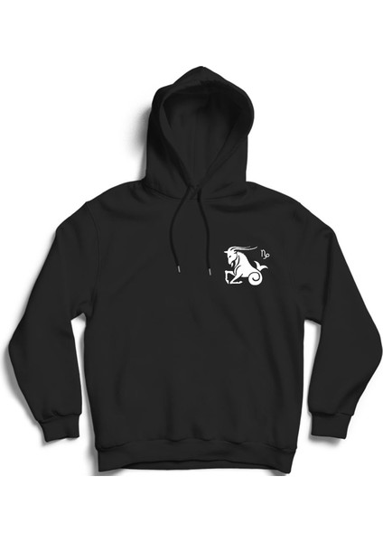 Oğlak Burcu, Capricorn, Logo, Astroloji, Burç, Astrology, Zodiac Kapüşonlu Sweatshirt Hoodie