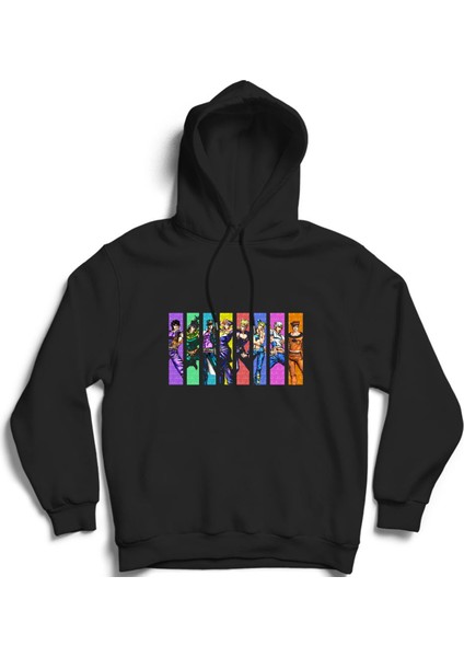 Jojo's Bizarre Adventure, Anime, Manga Kapüşonlu Sweatshirt Hoodie