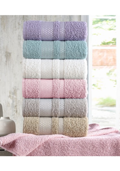Yıldız 6'lı 50X90CM Havlu El Yüz Havlusu Seti Banyo Takimi Ceyizlik Gunluk fiyatları