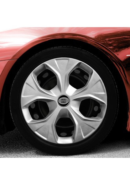 Ford Fusion 14 Inç Jant Kapağı Amblemli Gri 4'lü Takım 112