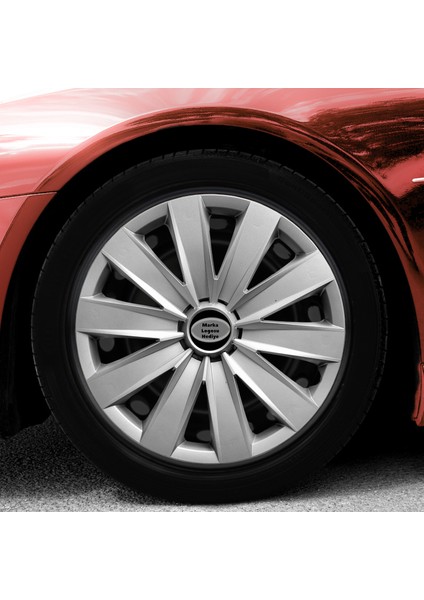 Ford Focus 16 Inç Jant Kapağı Amblemli Gri 4'lü Takım 132