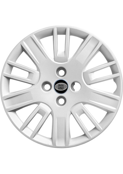 Fiat Linea 15 Inç Jant Kapağı Amblemli Gri 4'lü Takım 146