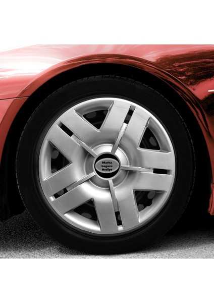 Opel Astra 14 Inç Jant Kapağı Amblemli Gri 4'lü Takım 103