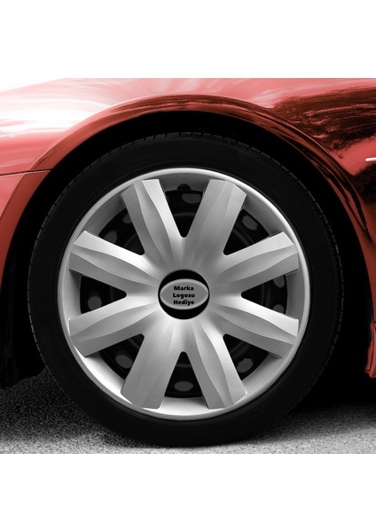 Fiat 14 Inç Jant Kapağı Amblemli Gri 4'lü Takım 116