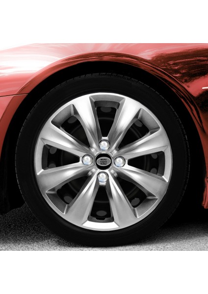 Renault Clio 5 15 Inç Jant Kapağı Amblemli Gri 4'lü Takım 131