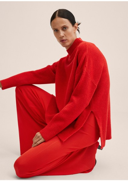 Örme Geniş Paça Pantolon modelleri