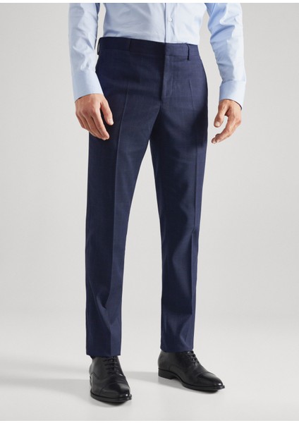 Süper Slim Fit Takım Elbise Pantolonu