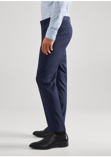 Süper Slim Fit Takım Elbise Pantolonu