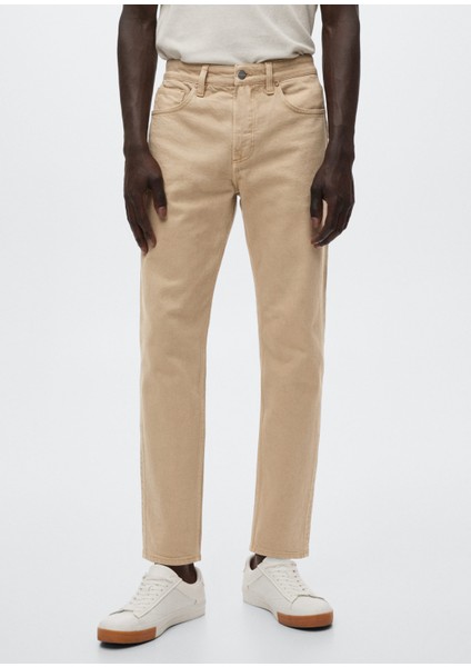 Man Ben Daralan Paçalı Kısa Jean