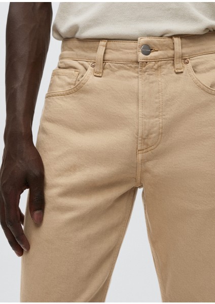 Man Ben Daralan Paçalı Kısa Jean