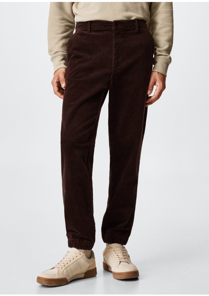 Mango Man Kadife Jogger Pantolon