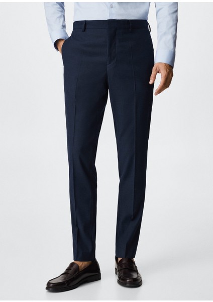 Man Süper Slim Fit Takım Elbise Pantolonu