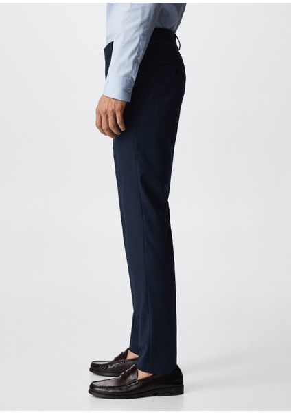 Man Süper Slim Fit Takım Elbise Pantolonu modelleri