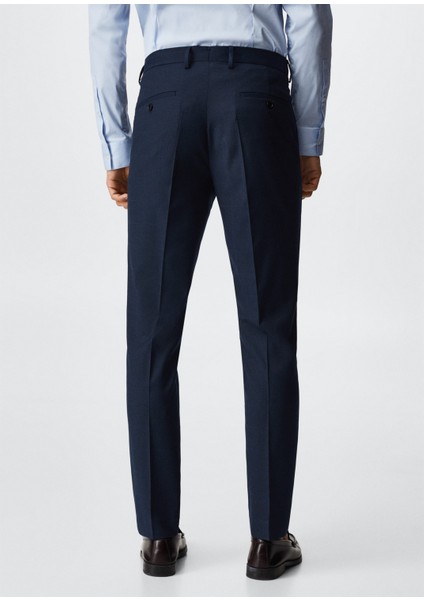 Man Süper Slim Fit Takım Elbise Pantolonu