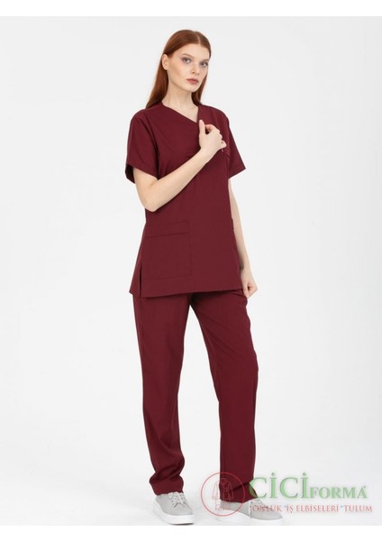 Zarf Yaka Soft Bordo Likrali Takımı fırsatları