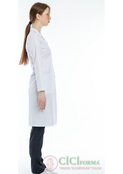 Ceket Yaka Uzun Tesettür Önlüğü modelleri