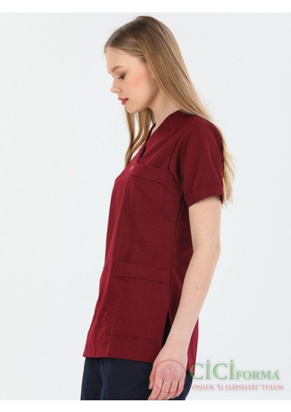 Zarf Yaka Bordo Üst fiyatları