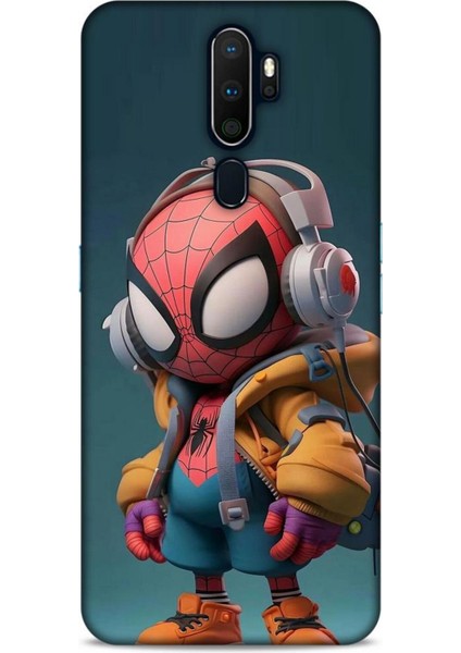 Oppo A5 2020 Kılıf Caliburn 25 Spiderman Bebek Soyulmayan Kılıf