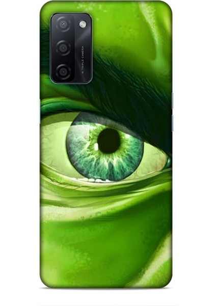 Oppo A5S Kılıf Caliburn 29 Hulk Göz Makro Leke Tutmaz Kapak
