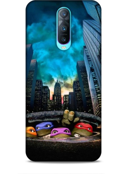 Oppo RX17 Pro Kılıf Caliburn 11 Ninja Kablumbağalar 4K Baskılı Kılıf