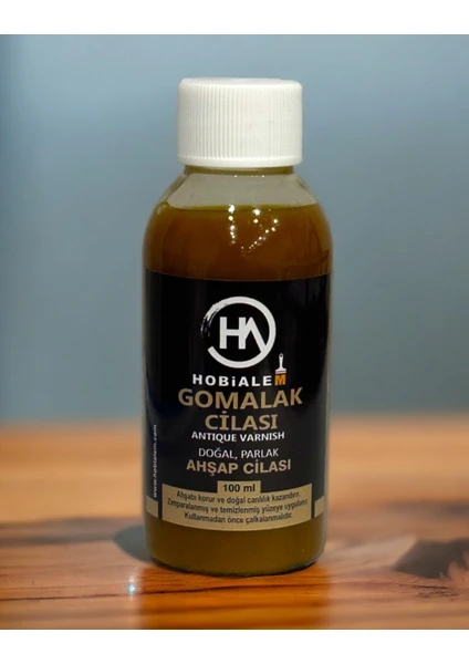 Gomalak Cilası Doğal Ahşap Verniği 100 ml Antik Vernik Shellac