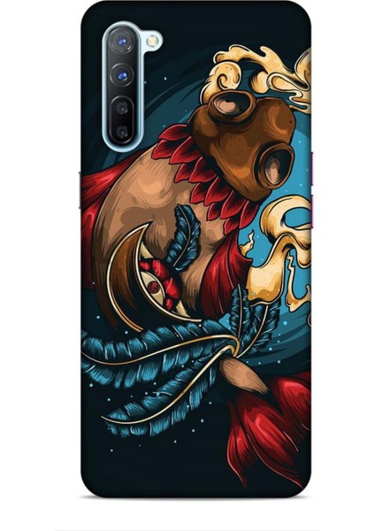 Oppo Reno 3 Kılıf Caliburn 18 Balık Parlak Kılıf