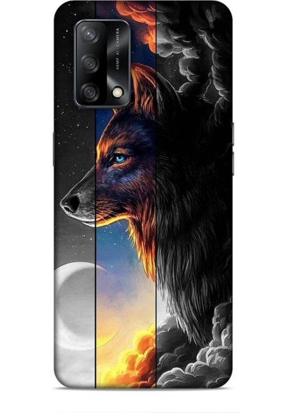 Oppo A74 Kılıf Caliburn 15 Kurt Hilal Kalın Silikon