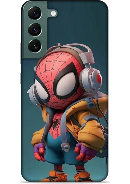 Samsung Galaxy S22 Plus Kılıf Caliburn 25 Spiderman Bebek Soyulmayan Kılıf